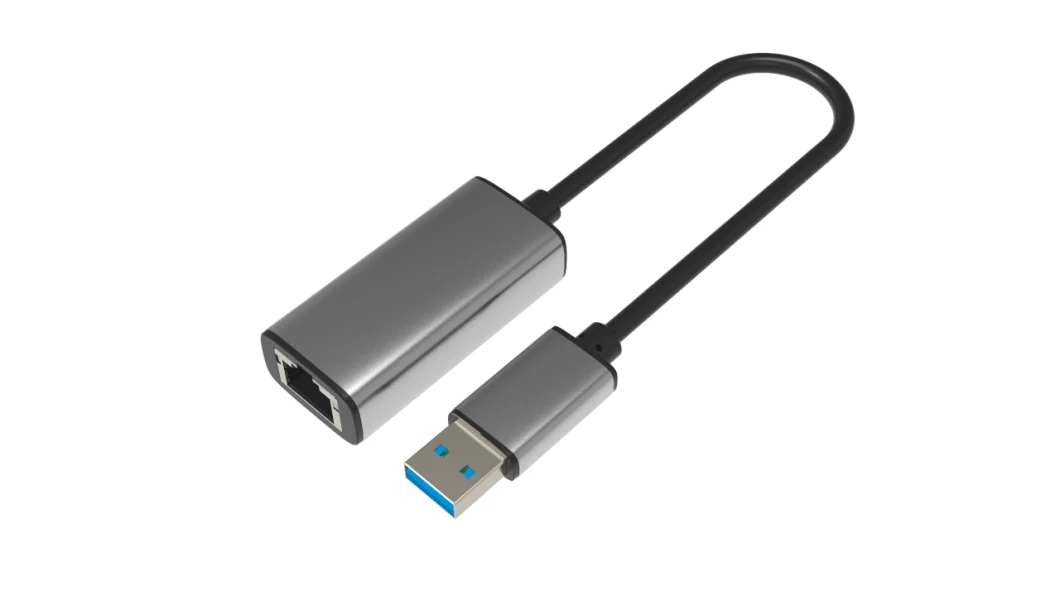 Aluminum Alloy Space Gray Ethernet LAN Internet Gigabit Ethernet Network 100/1000Mbps USB a B C Type 2.0 3.0 3.1 to RJ45 Cable for MacBook