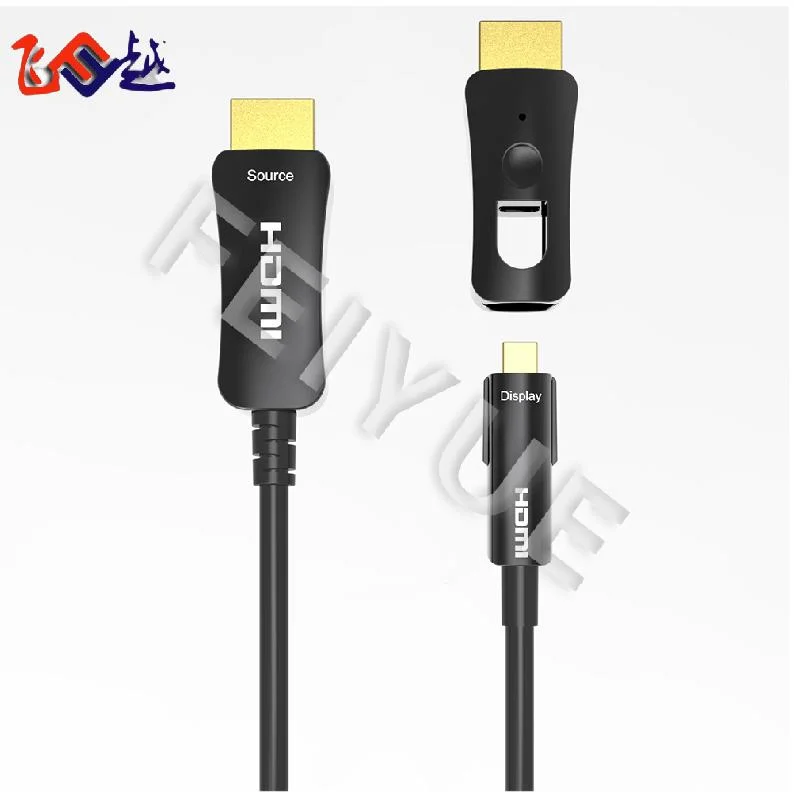 5m 10m 100m Factory Supply 4K/120Hz 4K/144Hz 8K/60Hz Male to Male Aoc Fiber Optical Displayport Cable